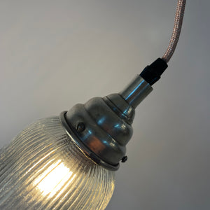 Blumenlampe Glas aus Dänemark