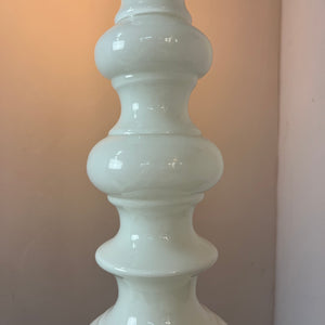 Tischlampe weiß Glas aus Dänemark