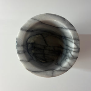 Weinkühler grau weiß Marmor