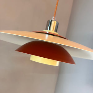 Lamellenlampe neu lackiert peach