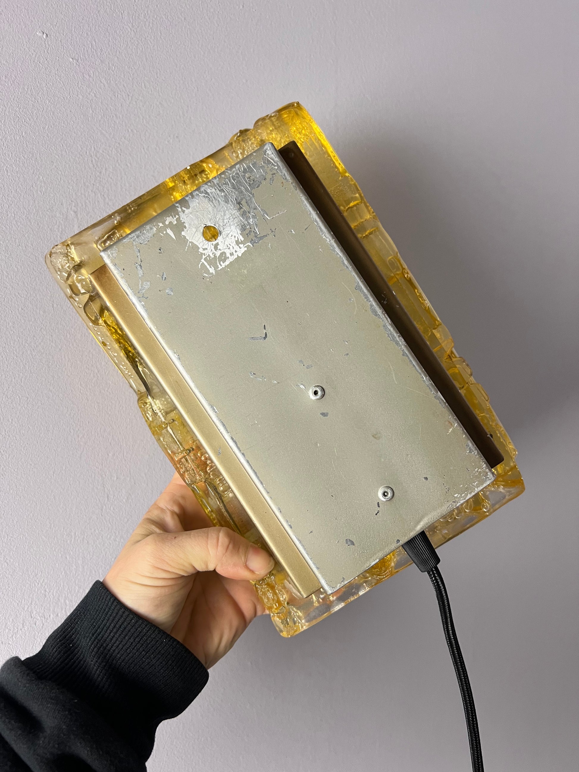 Wandlampe gelb von Claus Bolby für Cebo