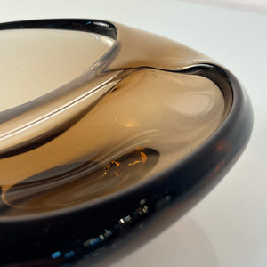 Aschenbecher grau Glas von Miloslav Klinger für Železný Brod Sklo