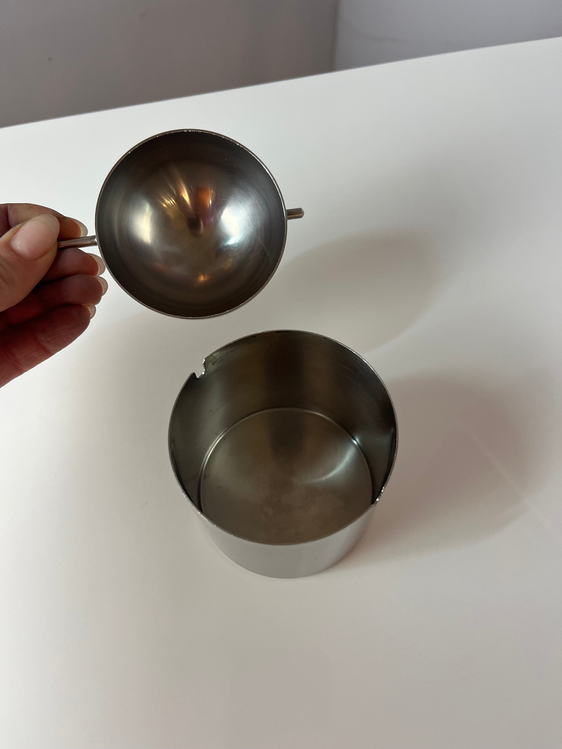 Aschenbecher Edelstahl von Arne Jacobsen für Stelton