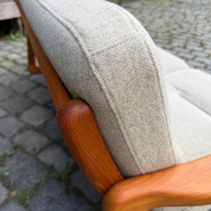 3-Sitzer Sofa Teak Wolle von Holstebro Møbelfabrik