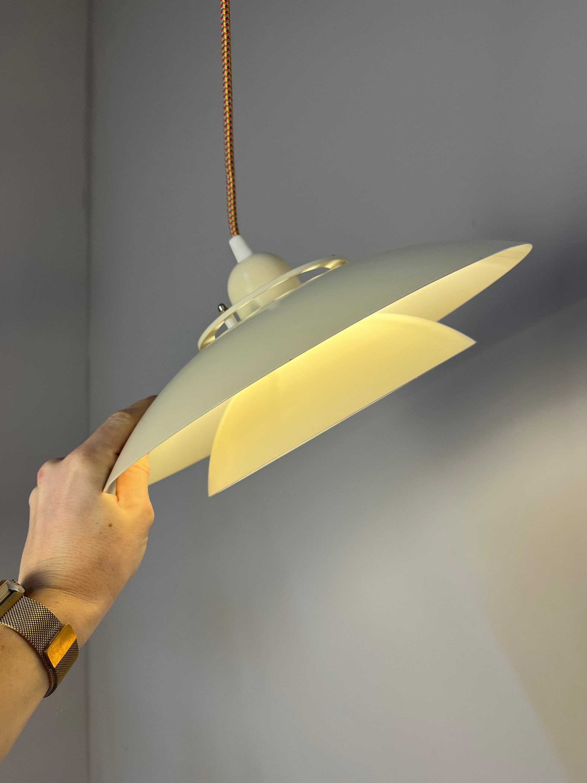 Lamellenlampe creme aus Dänemark