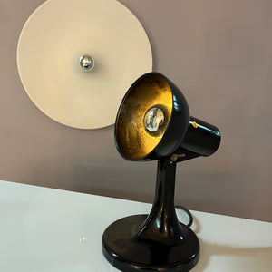 Tischlampe schwarz Bakelit von PGH