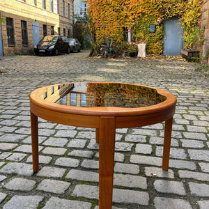 Couchtisch Teak Rauchglas