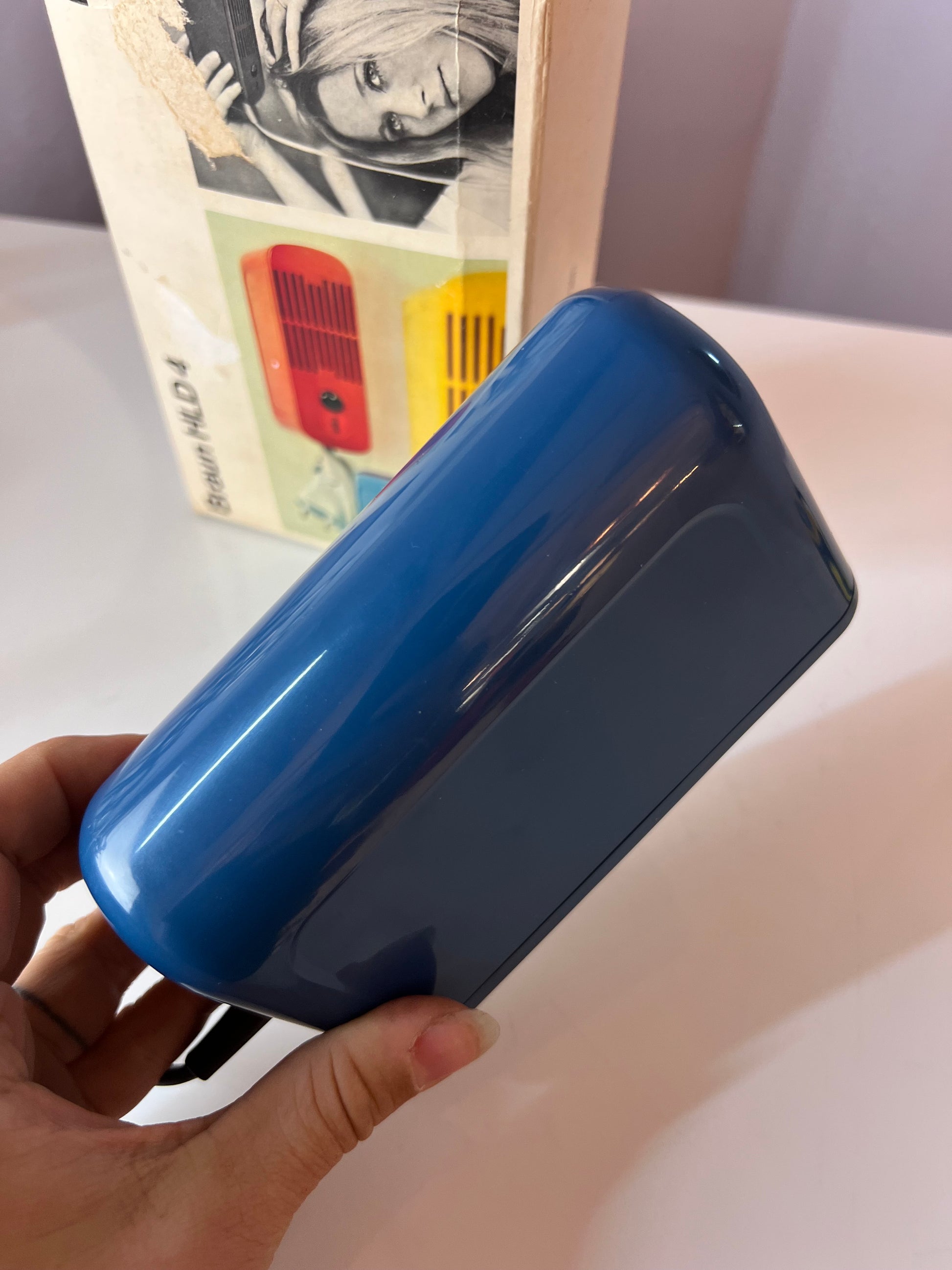Reisefön HLD 4 blau von Dieter Rams für BRAUN