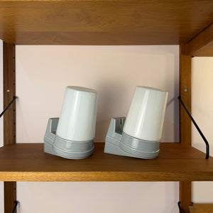 Set: 2x Wandlampe Modell 6070 weiß Sigvard Bernadotte für Ifö