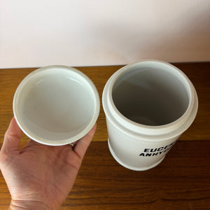 Apothekerdose Eucerin. Anhydric. weiß Porzellan - 1000 ml