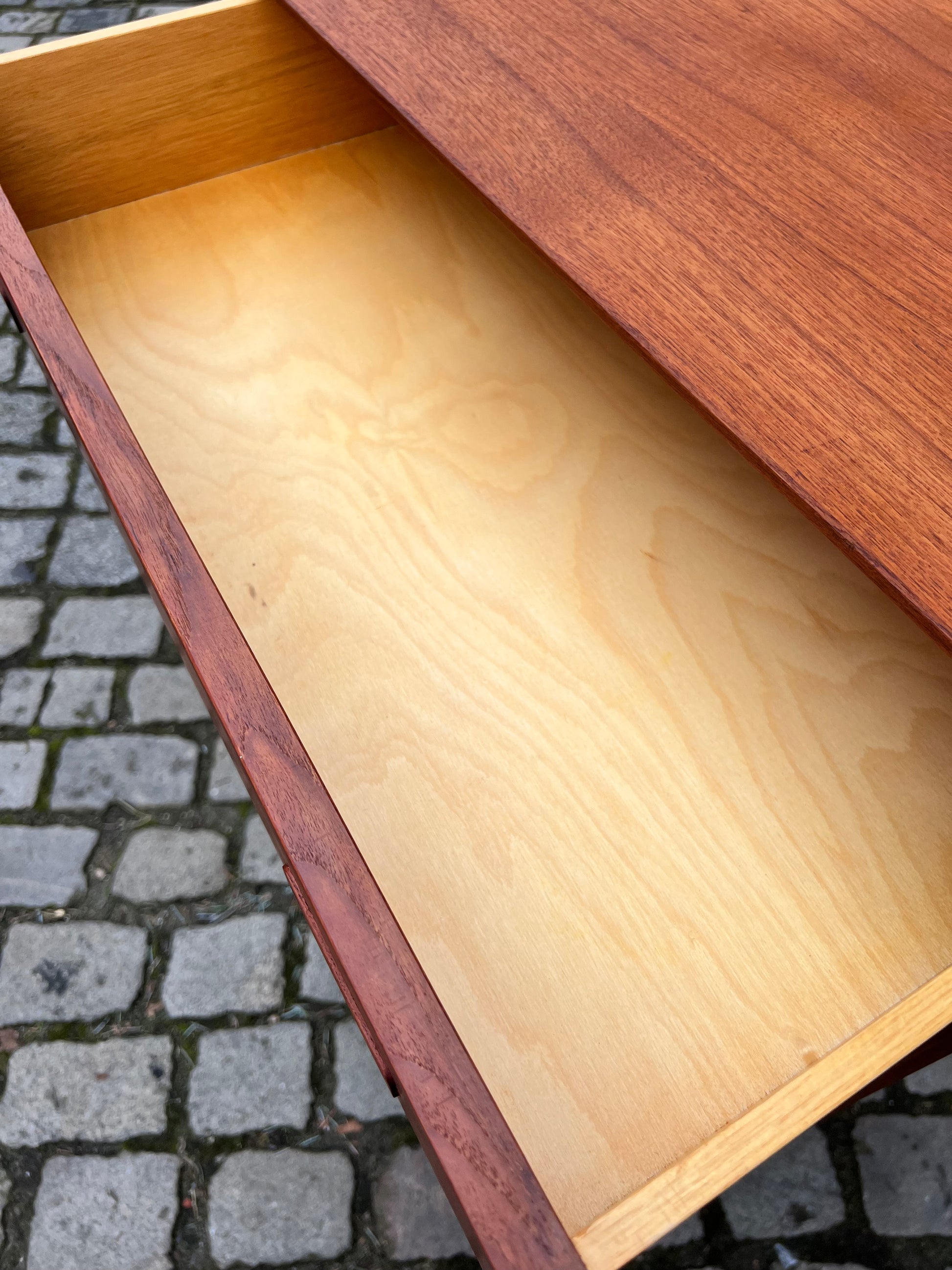 Kommode Teak mit 7 Schubladen aus Dänemark