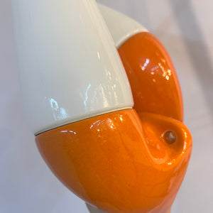 Set: 2x Wandlampe Modell 6035 orange von Sigvard Bernadotte für Ifö