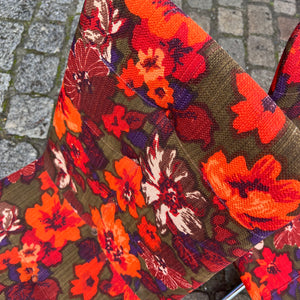 Set: 4x Drehstuhl rot floral von EKA Wohnmöbel