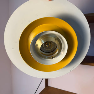 Lamellenlampe gold gelb von Bent Nordsted für Lyskær