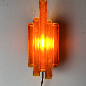 Wandlampe bernsteingelb von Claus Bolby für Cebo