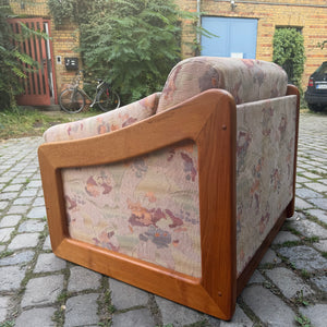 Schlafsessel / Gästebett Teak Textilstoff aus Dänemark