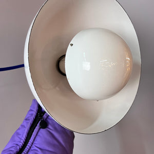 Hängelampe Flowerpot weiß Emaille von Verner Panton für Louis Poulsen