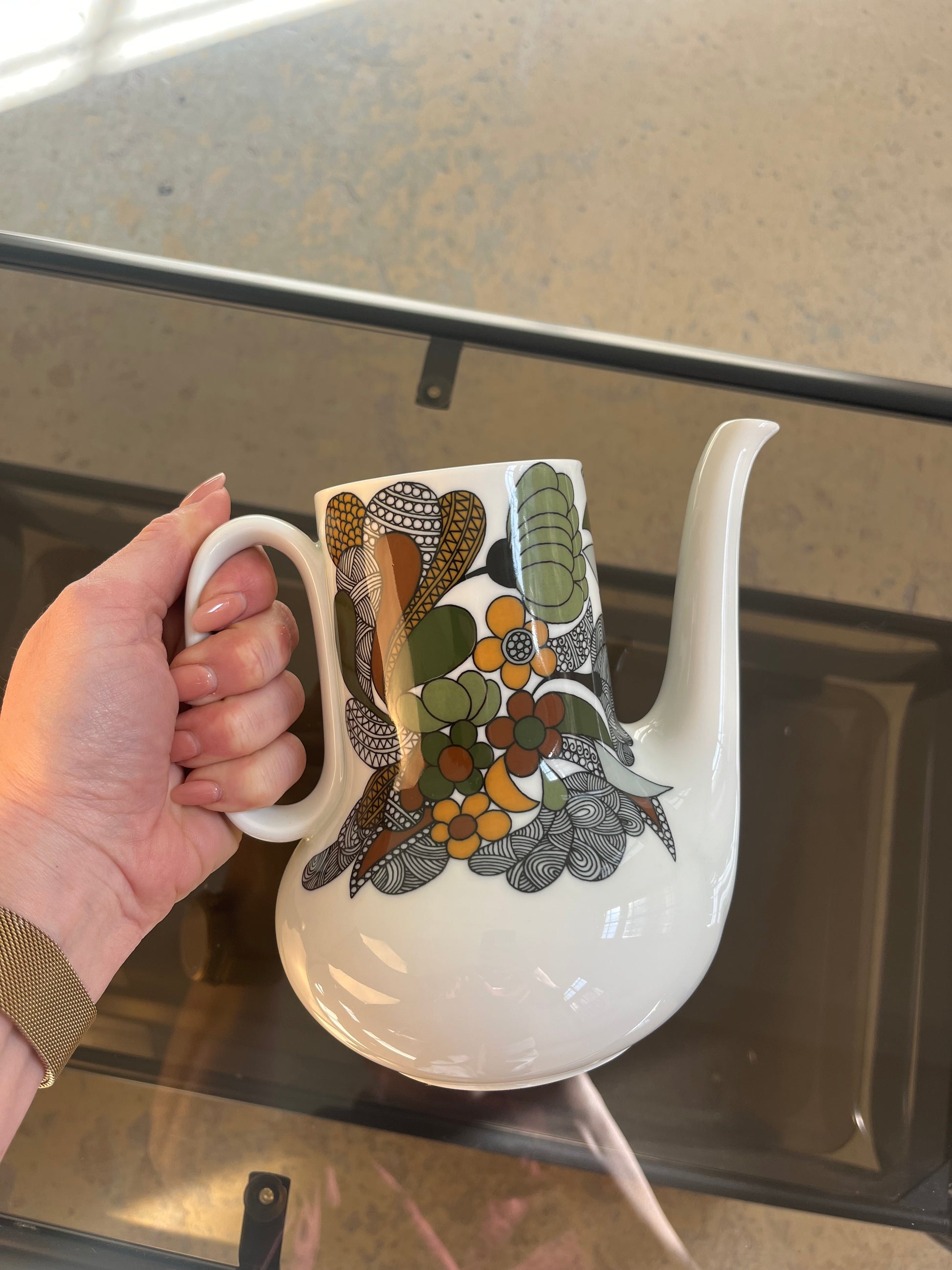 Kaffeekanne groß Kiruna Camargue von Tapio Wirkkala für Thomas