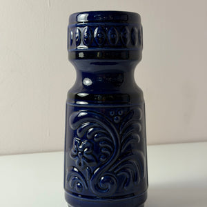 Vase 122-24 blau von VEB Gräfenroda