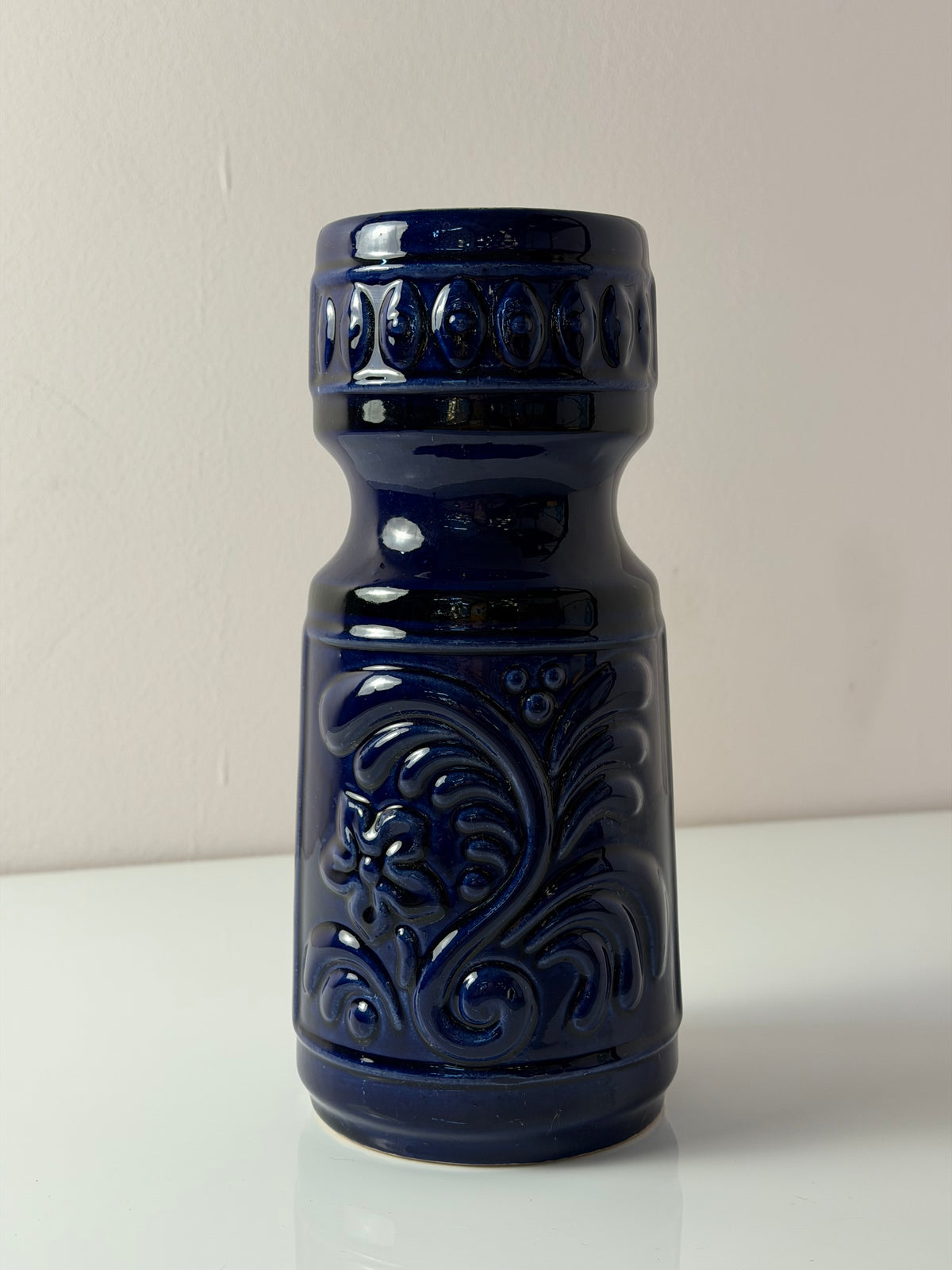 Vase 122-24 blau von VEB Gräfenroda