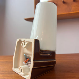 Wandlampe Modell 6080 braun von Sigvard Bernadotte für Ifö