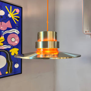 Lamellenlampe Trava grün orange von Carl Thore für Granhaga