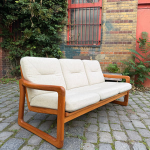 3-Sitzer Sofa Teak Wolle von Holstebro Møbelfabrik