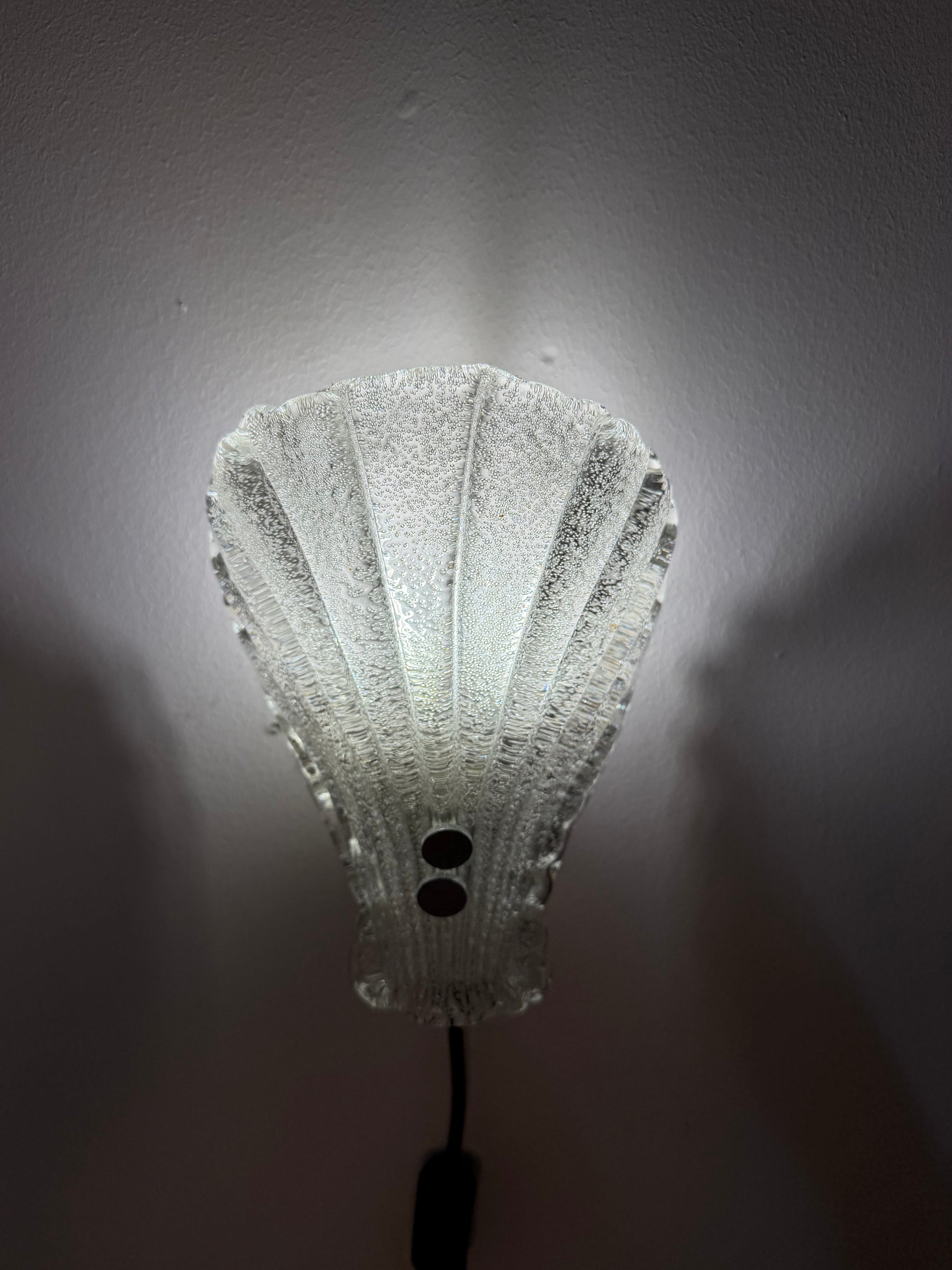 Wandlampe Muschel Glas von Sölken