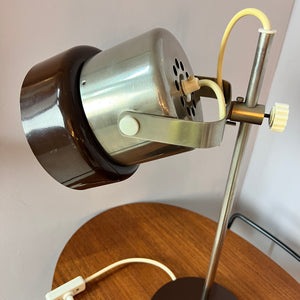Tischlampe braun 70er
