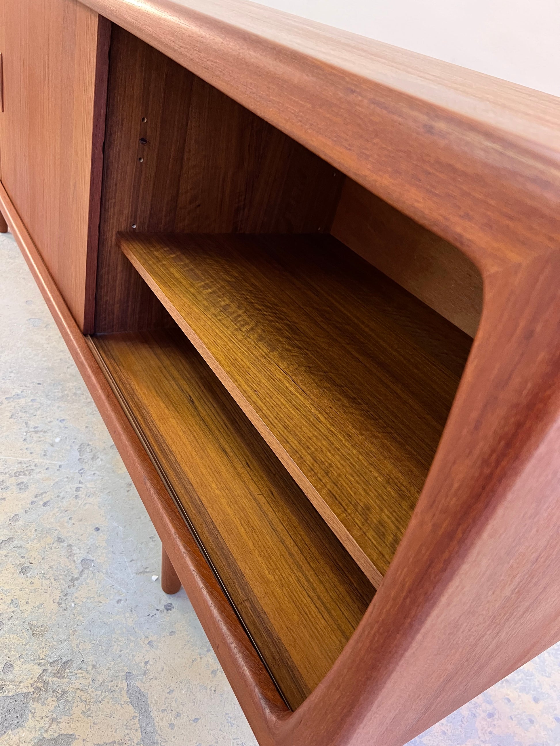 Sideboard Teak von H.P. Hansen - Breite 220 cm