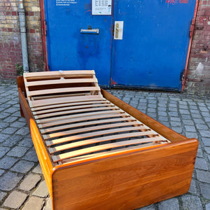 Gästebett Massivholz Teak 100x200 mit Matratze