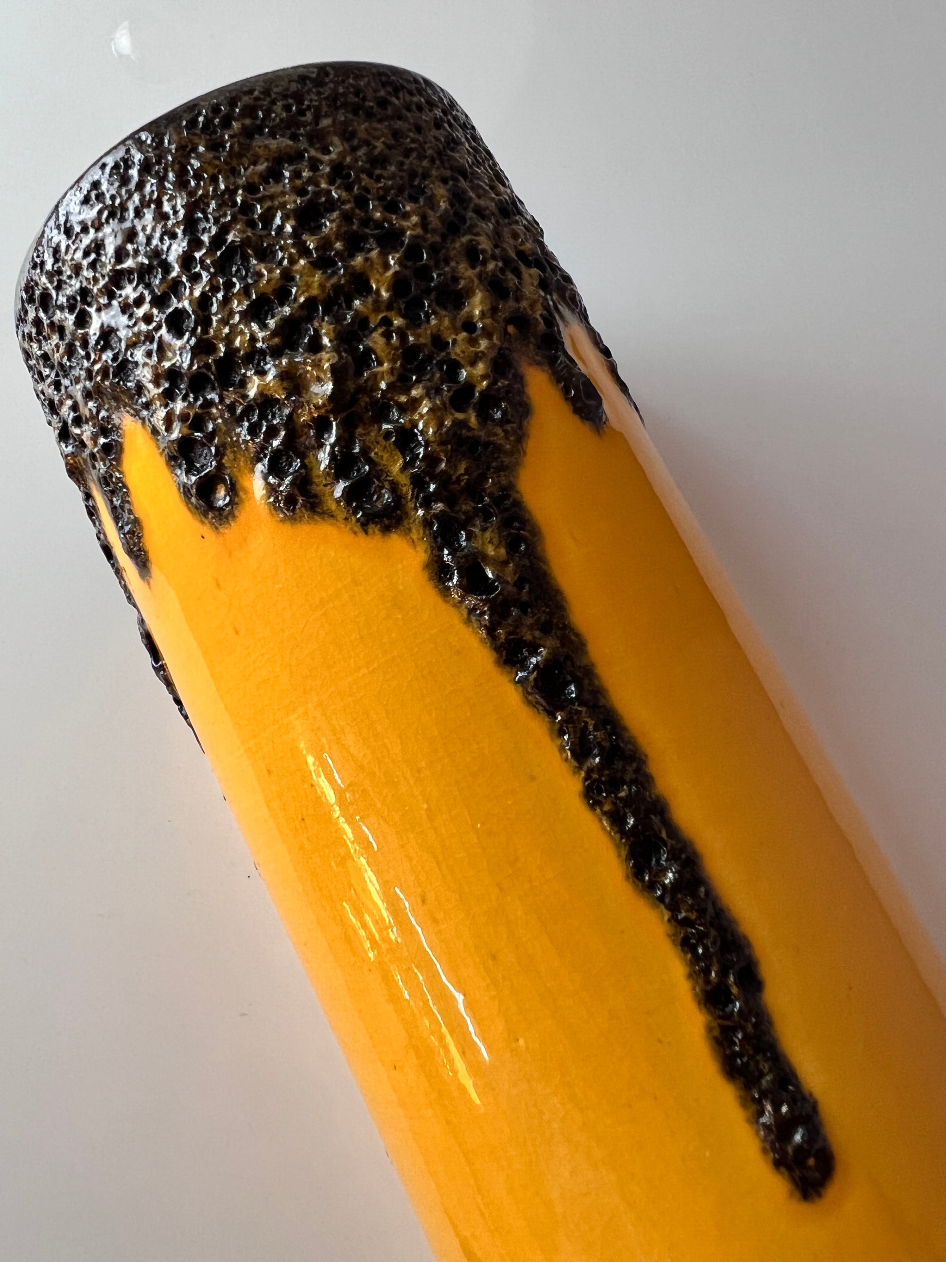 Vase Fat Lava  301-25 gelb von Riffarth Keramik