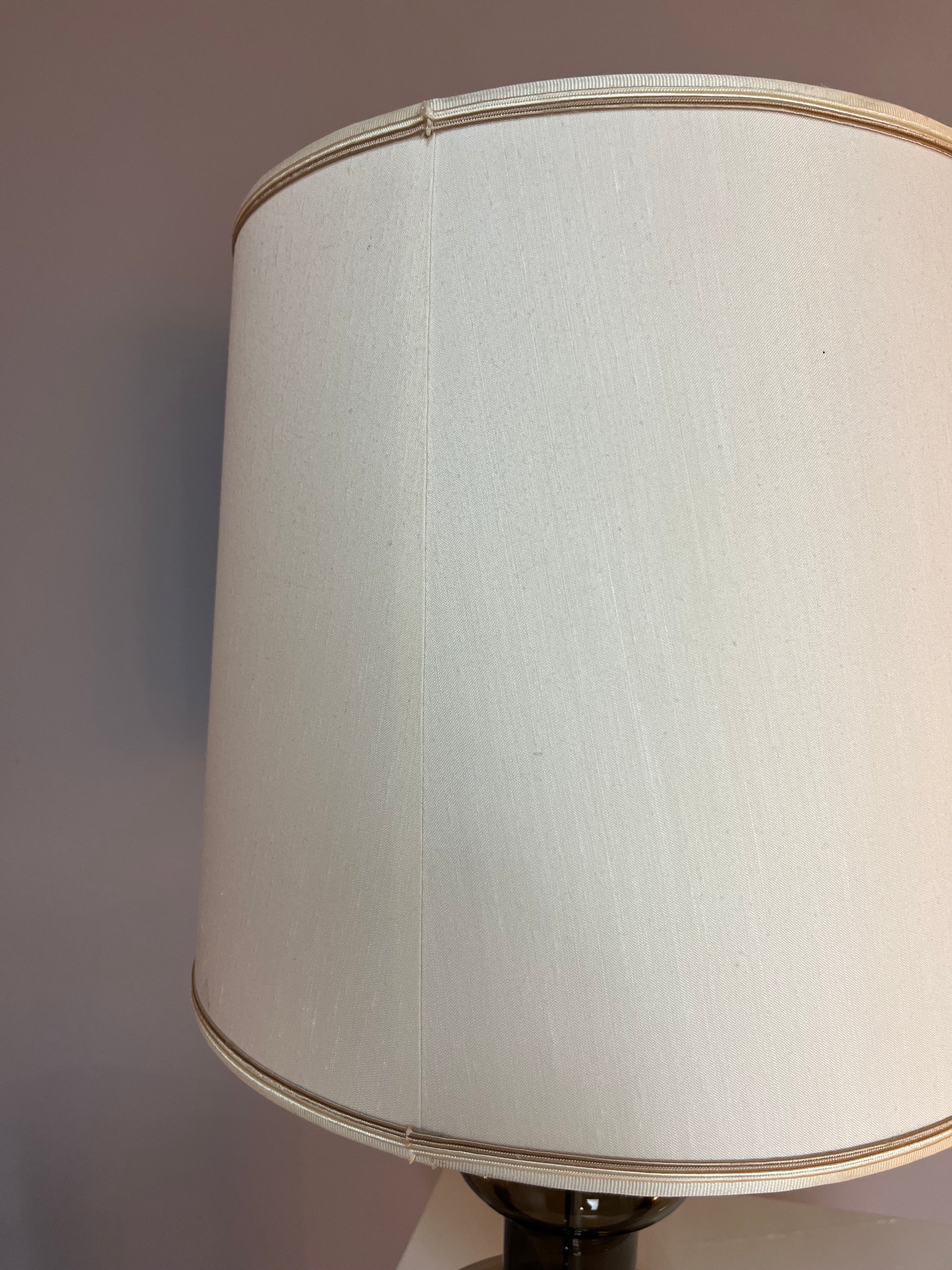 Tischlampe Rauchglas