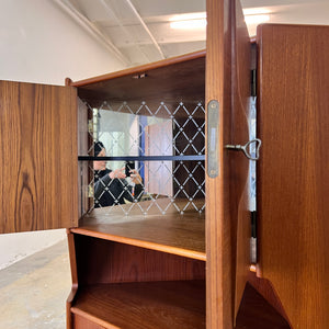 Eckschrank Teak mit Minibar aus Dänemark