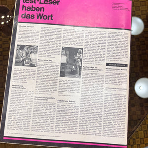 Stiftung Warentest Zeitschrift Juli 1973