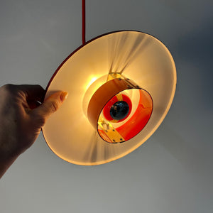 Lamellenlampe Flipper rot von Mogens Davidsen für von SC Sørensen