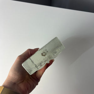 Solifleur Vase mit floralem Muster von Heiner Düsterhaus für Walther Glas