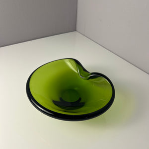 Aschenbecher grün Glas von Holmegaard