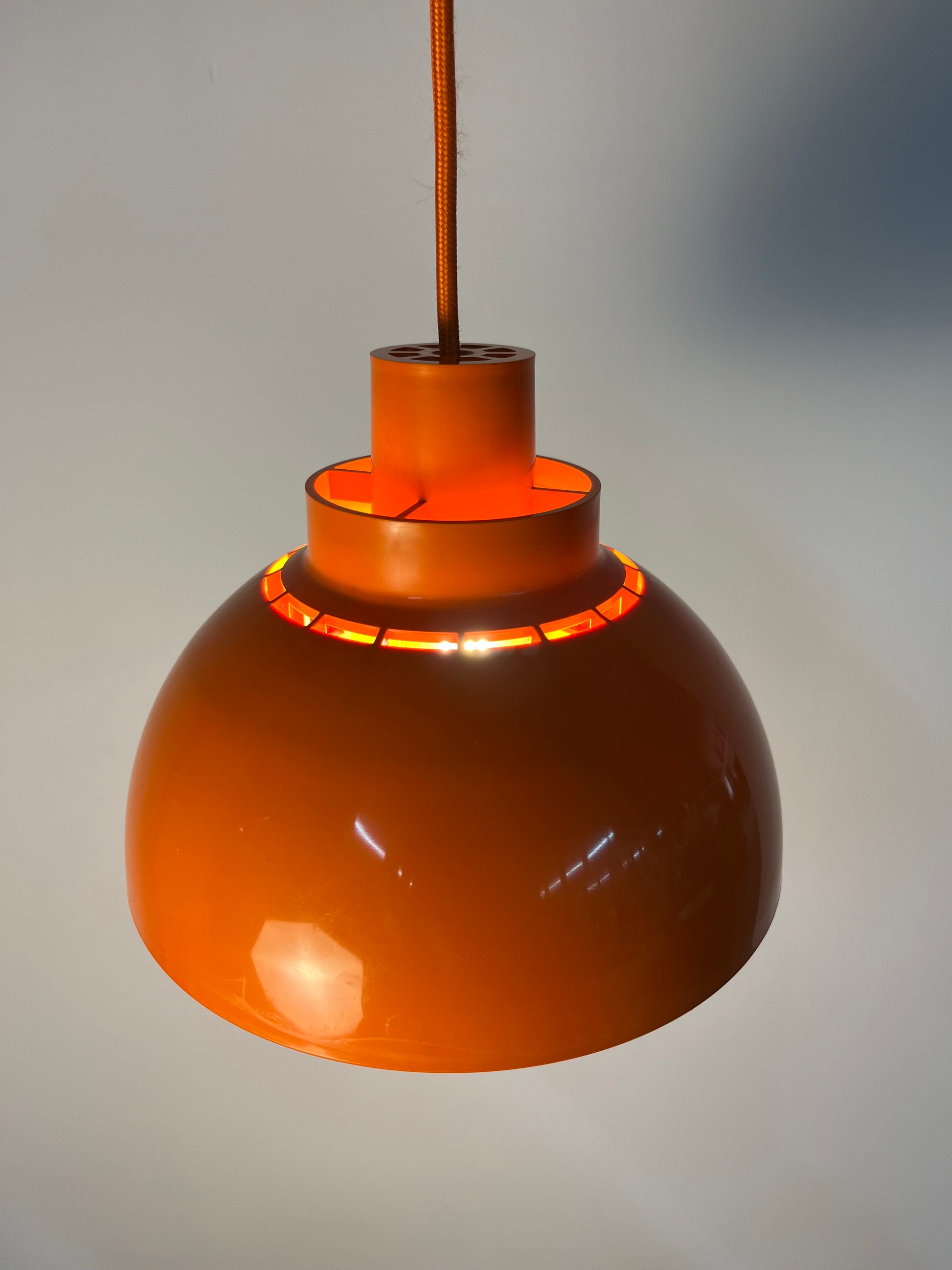 Hängelampen Minisol orange von K. Kewo für Nordisk Solar