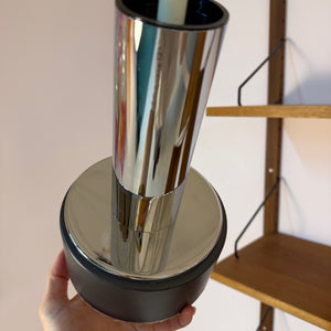 Hängelampe Modell 5024 Strukturglas Chrom von Staff