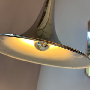 Hängelampe Trichter Chrom