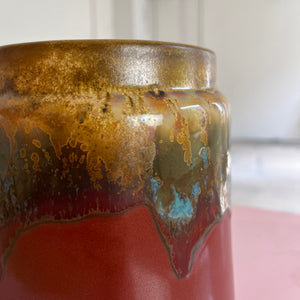 Vase braun grün Keramik