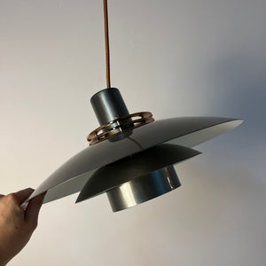 Kleine Lamellenlampe Leto silber kupfer von Top Lamper