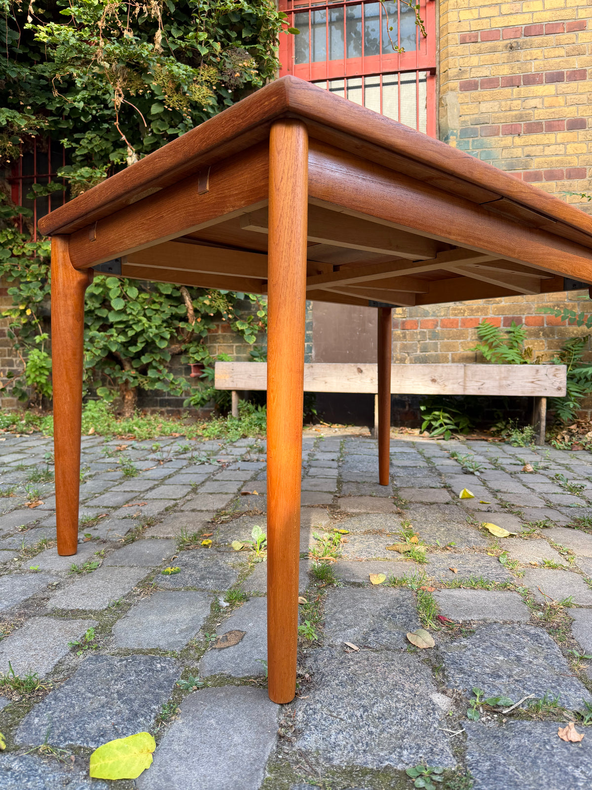 Ausziehbarer Esstisch Teak von Grete Jalk für Glostrup