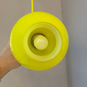 Hängelampe gelb Glas von Holmegaard