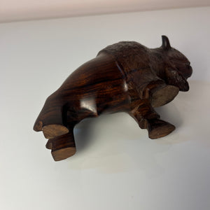 Figur Büffel Wüsteneisenholz