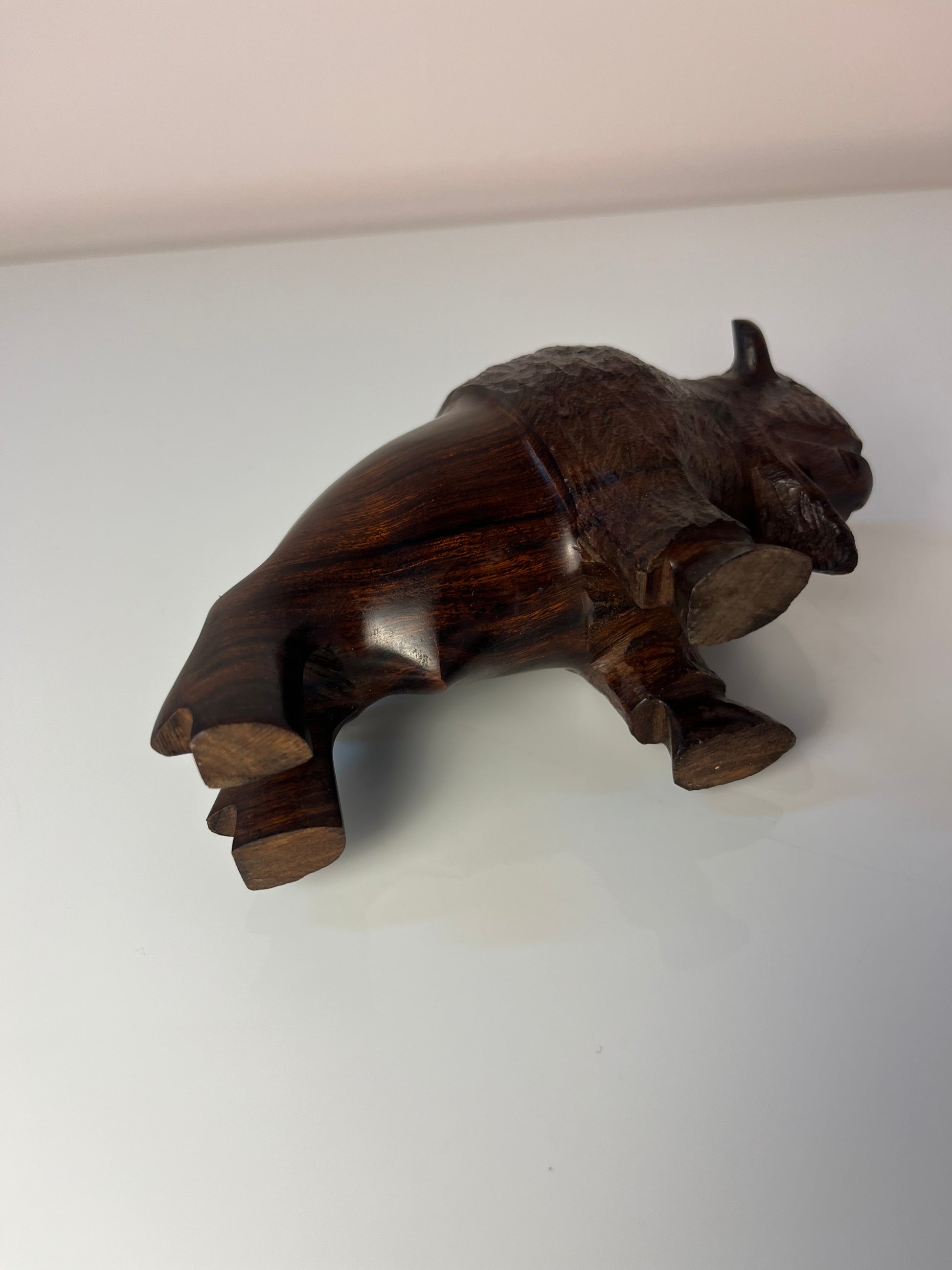 Figur Büffel Wüsteneisenholz