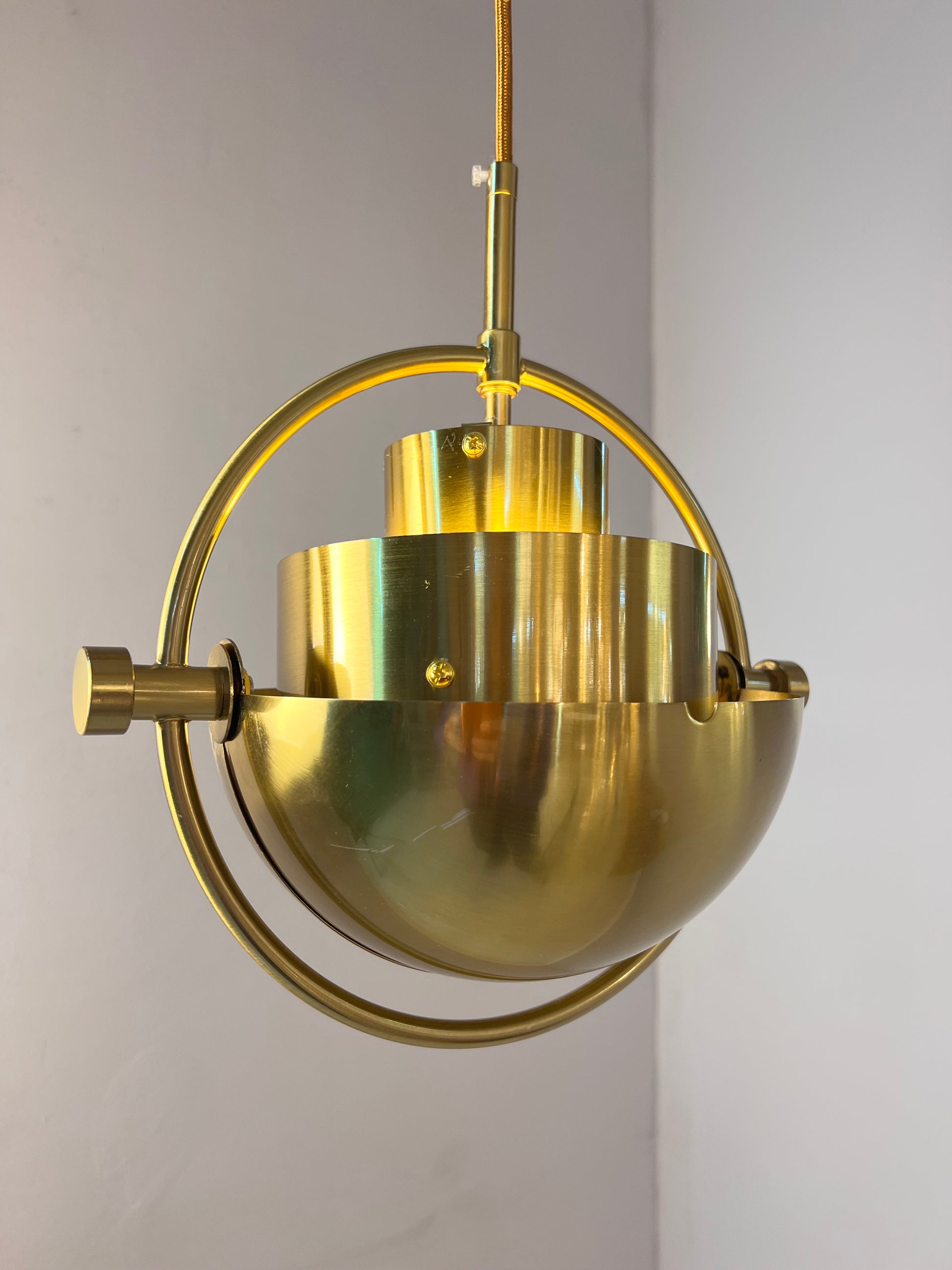 Hängelampe Multi-Lite Messing von Louis Weisdorf für GUBI