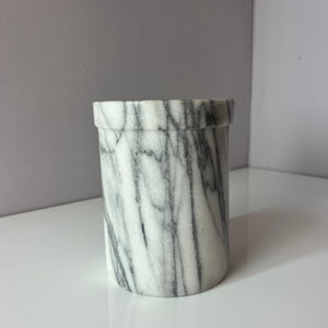 Weinkühler grau weiß Marmor