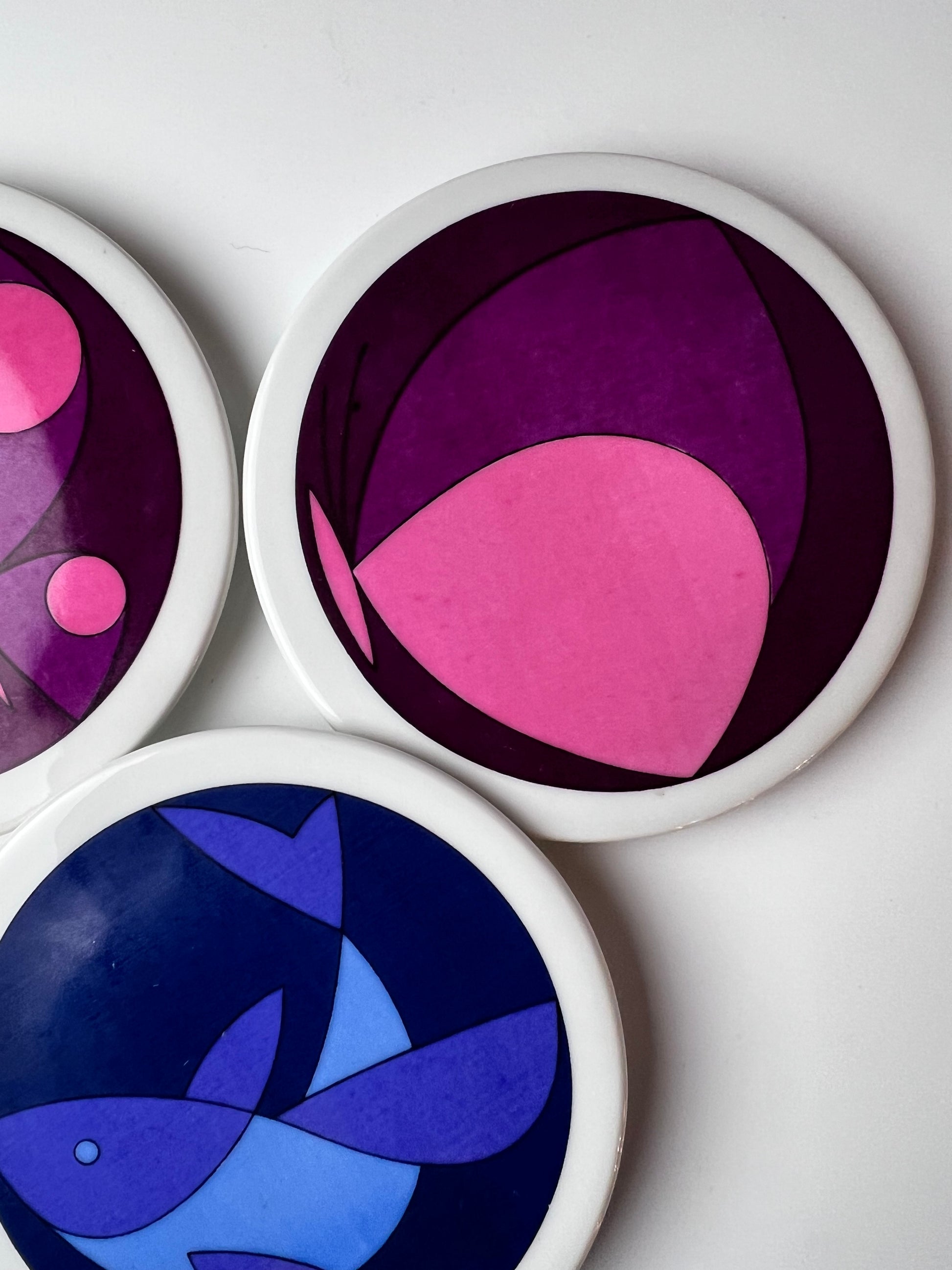 Set: 3x Sammelteller / Wandteller von Ib Antoni für Bing & Grøndahl